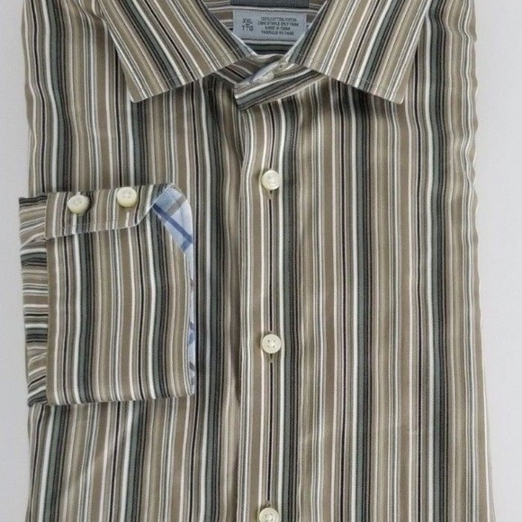 Thomas Dean Mens Long Sleeve Button Down Shirt XXL - Picture 7 of 7